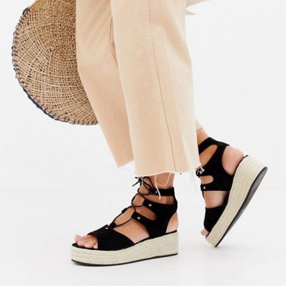 Sol Sana Shoes - Sol Sana suede lace up Espadrilles shoes